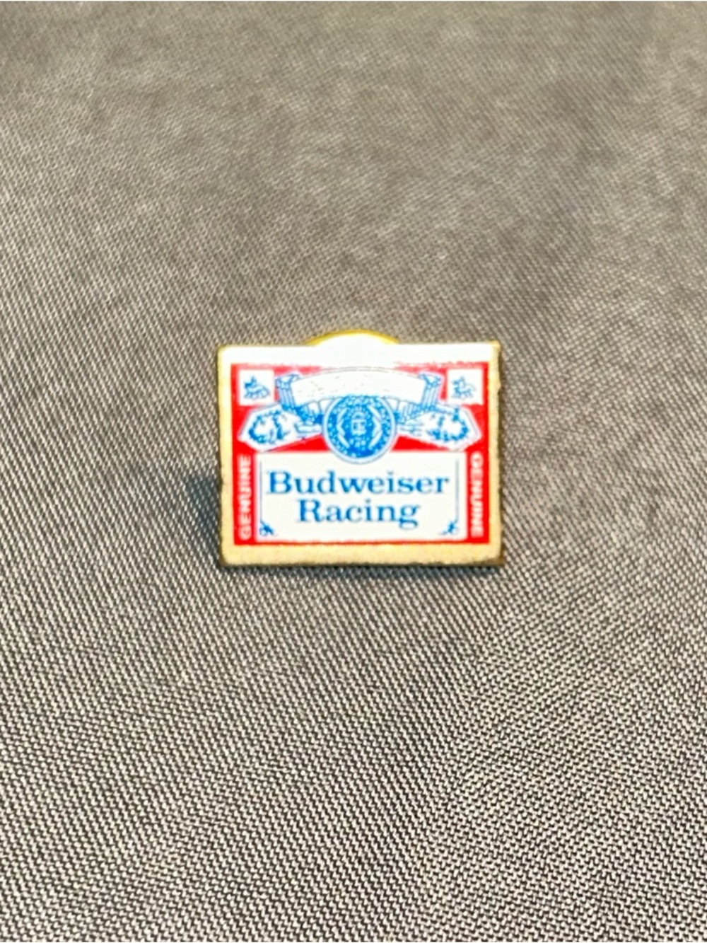 Vintage Budweiser Racing Small Lapel Pin